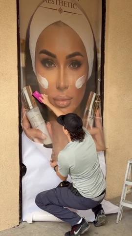 Our banner going up — Instagram post